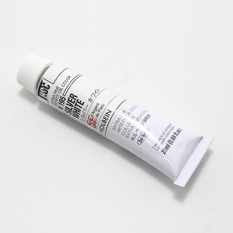 ホルベイン油絵具 H195 シルバーホワイト(6号)