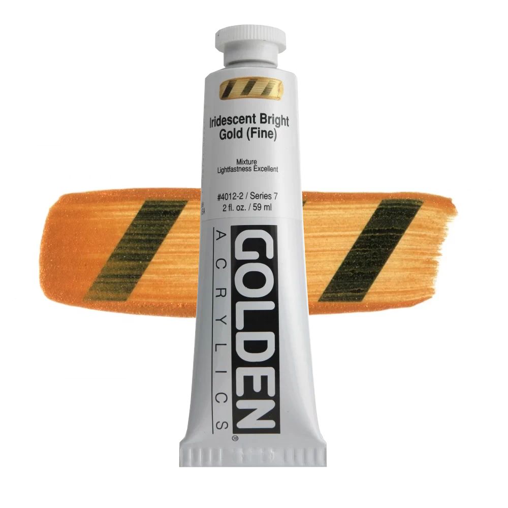 GOLDEN アクリリックヘビーボディ 59ml 4012 イリデッセントブライトゴールドF