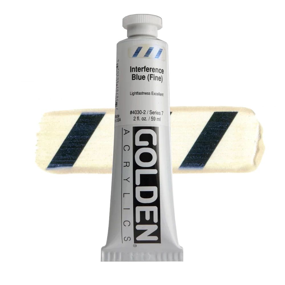 GOLDEN アクリリックヘビーボディ 59ml 4030 インタフェレンスブルー(ファイン)