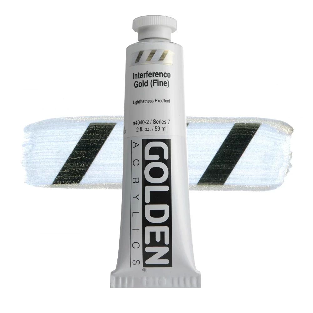 GOLDEN アクリリックヘビーボディ 59ml 4040 インタフェレンスゴールド(ファイン)