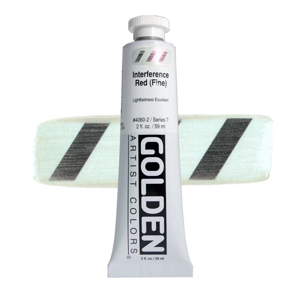 GOLDEN アクリリックヘビーボディ 59ml 4060 インタフェレンスレッド(ファイン)