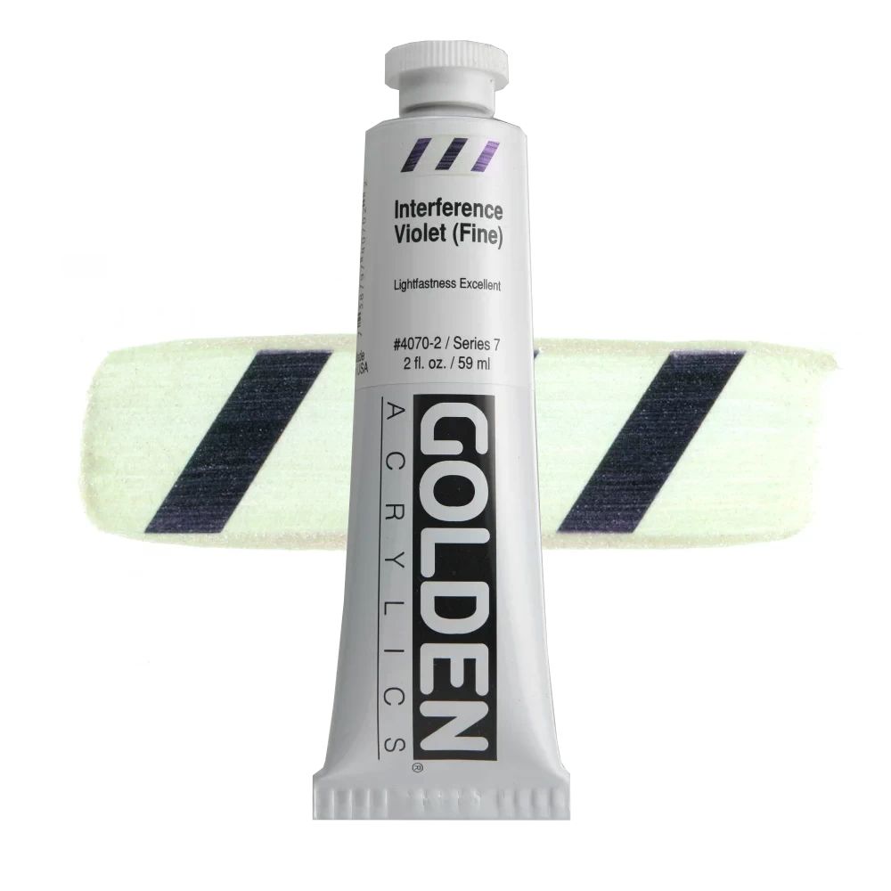 GOLDEN アクリリックヘビーボディ 59ml 4070 インタフェレンスバイオレット(ファイン)
