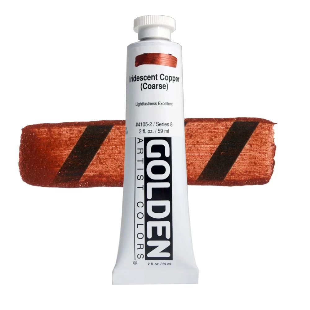 GOLDEN アクリリックヘビーボディ 59ml 4105 イリデッセントコパー(コース)
