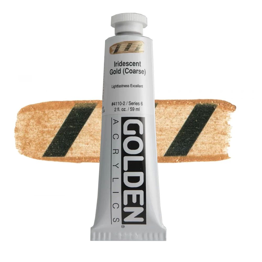 GOLDEN アクリリックヘビーボディ 59ml 4110 イリデッセントゴールド(コース)