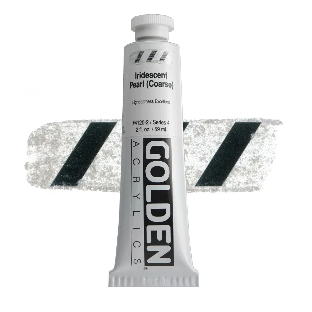 GOLDEN アクリリックヘビーボディ 59ml 4120 イリデッセントパール(コース)