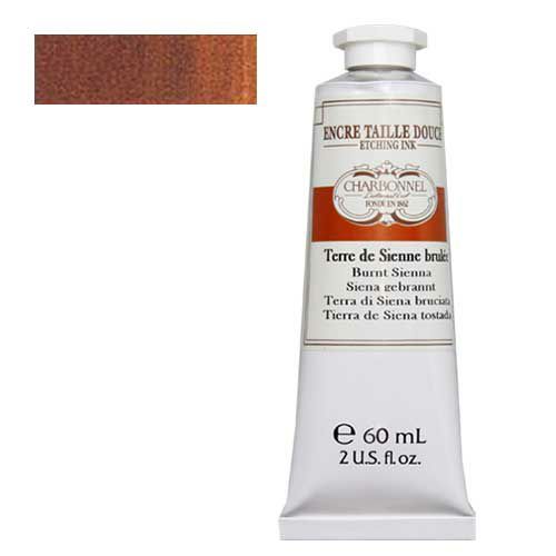 シャルボネール凹版カラーインク バーントシェンナ (60ml)
