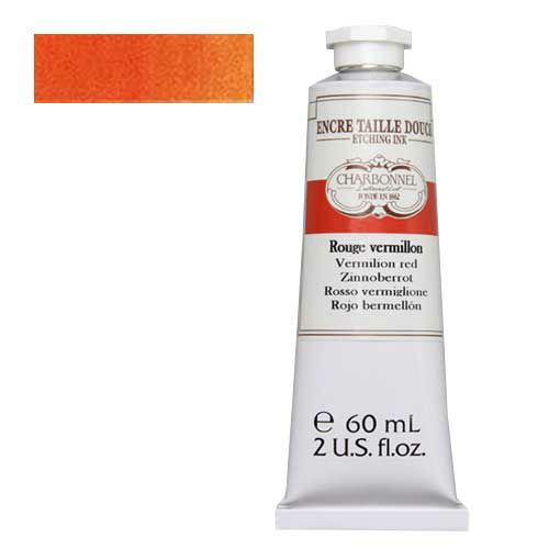シャルボネール凹版カラーインク バーミリオンレッド (60ml)
