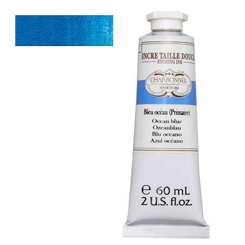 シャルボネール凹版カラーインク オーシャンブルー (60ml)