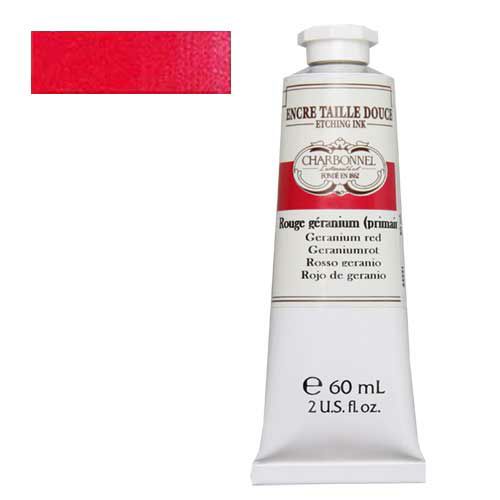 シャルボネール凹版カラーインク ゼラニウムレッド (60ml)