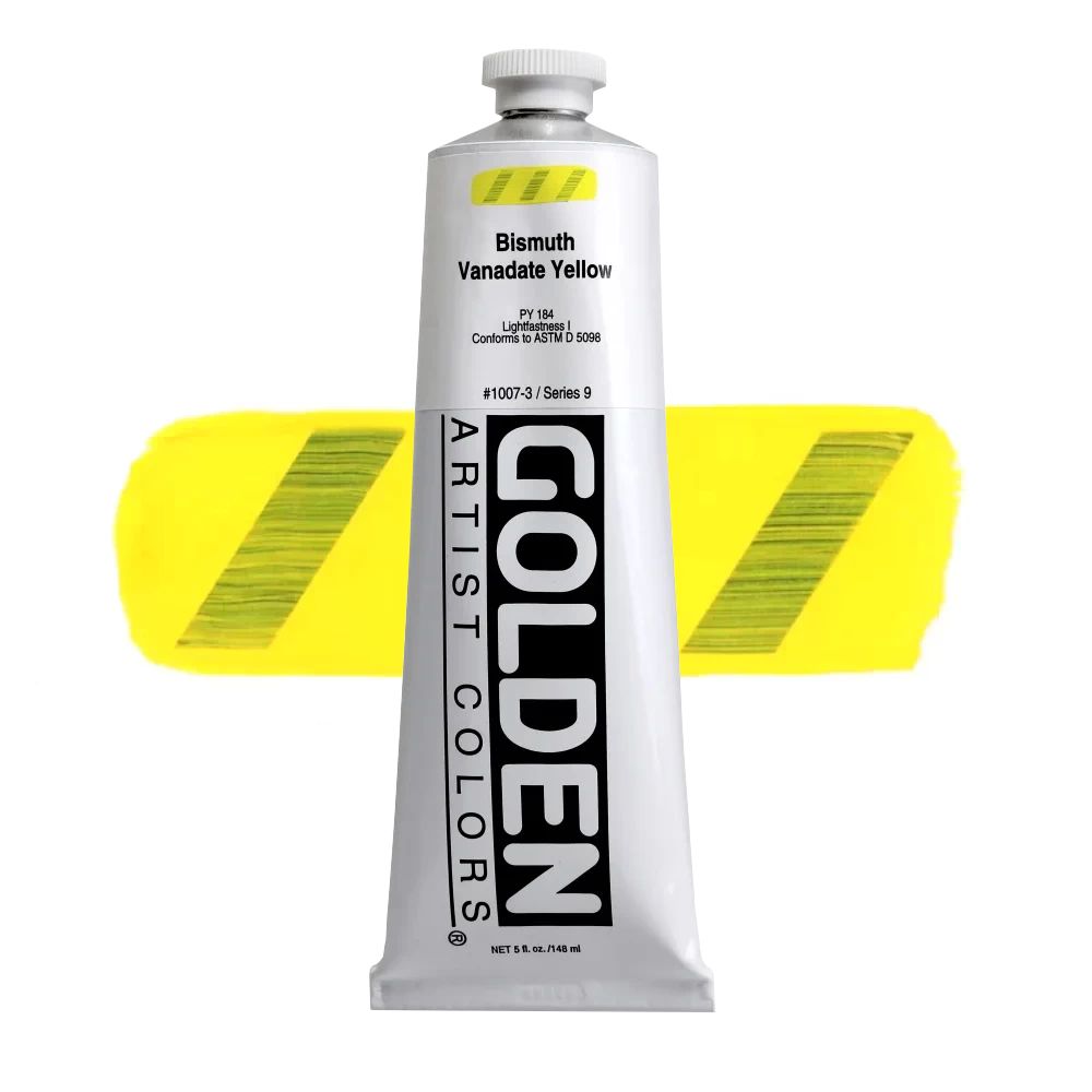 GOLDEN アクリリックヘビーボディ 148ml 1007 ビスマスバナデイトイエロー