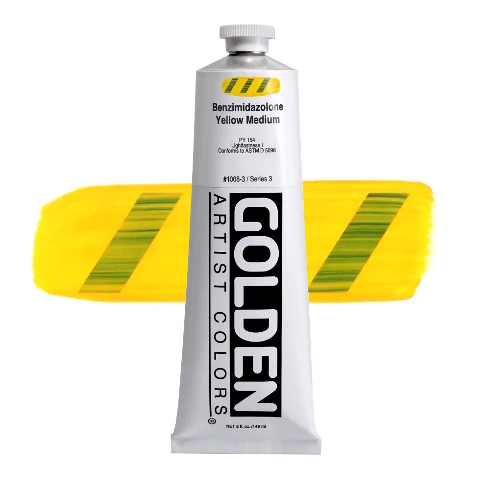 GOLDEN アクリリックヘビーボディ 148ml 1008 Bイミダゾロンイエローミディアム