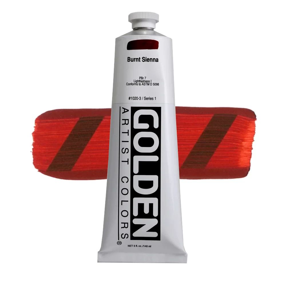GOLDEN アクリリックヘビーボディ 148ml 1020 バーントシェンナ