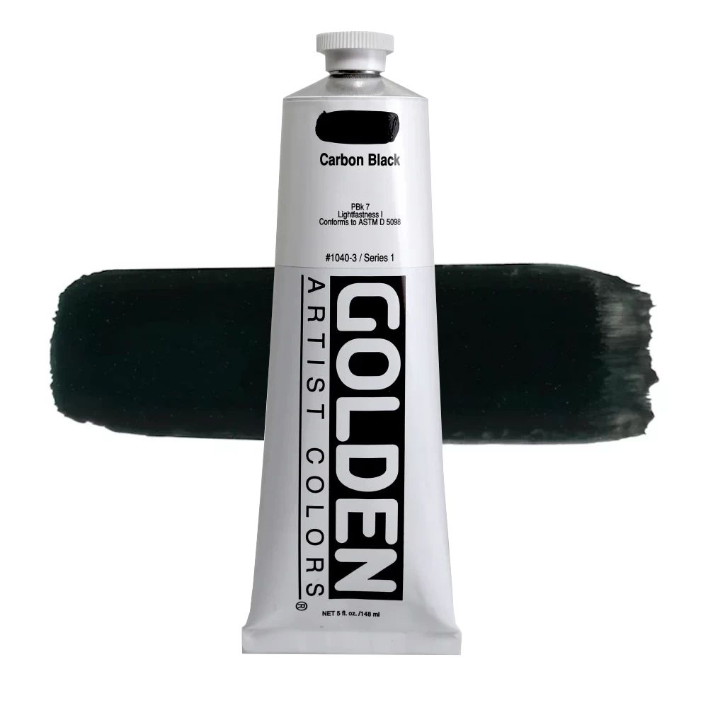 GOLDEN アクリリックヘビーボディ 148ml 1040 カーボンブラック