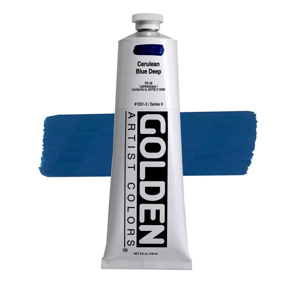 GOLDEN アクリリックヘビーボディ 148ml 1051 セルリアンブルーディープ