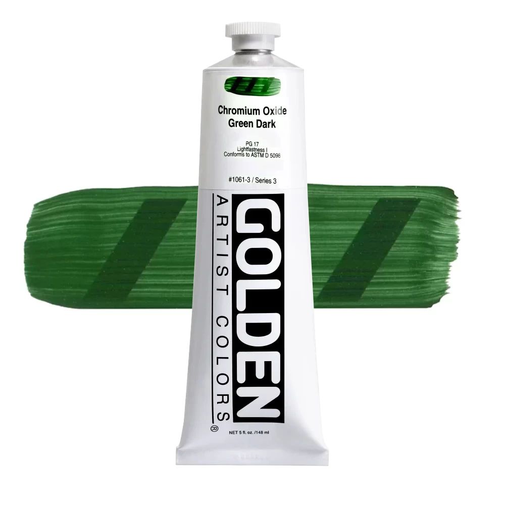 GOLDEN アクリリックヘビーボディ 148ml 1061 クロミウムオキサイドグリーンダーク