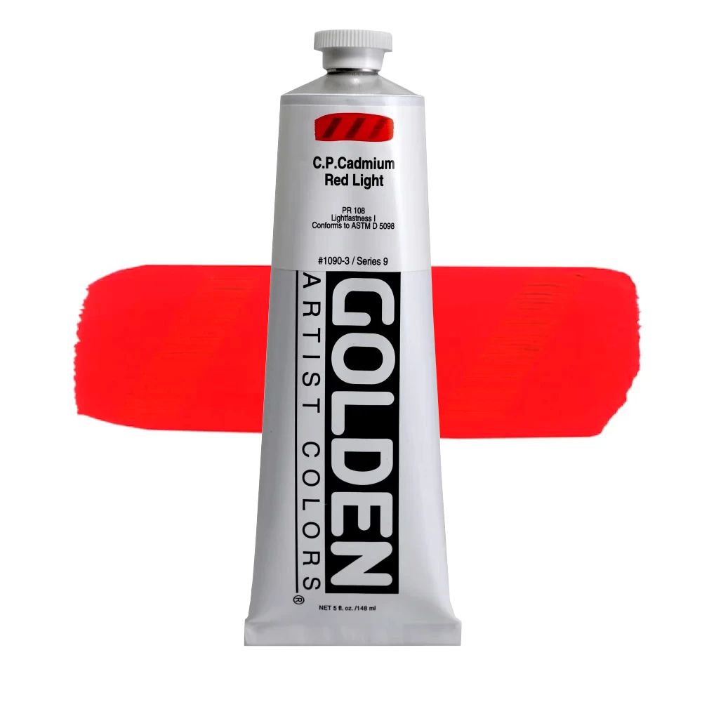 GOLDEN アクリリックヘビーボディ 148ml 1090 カドミウムレッドライト