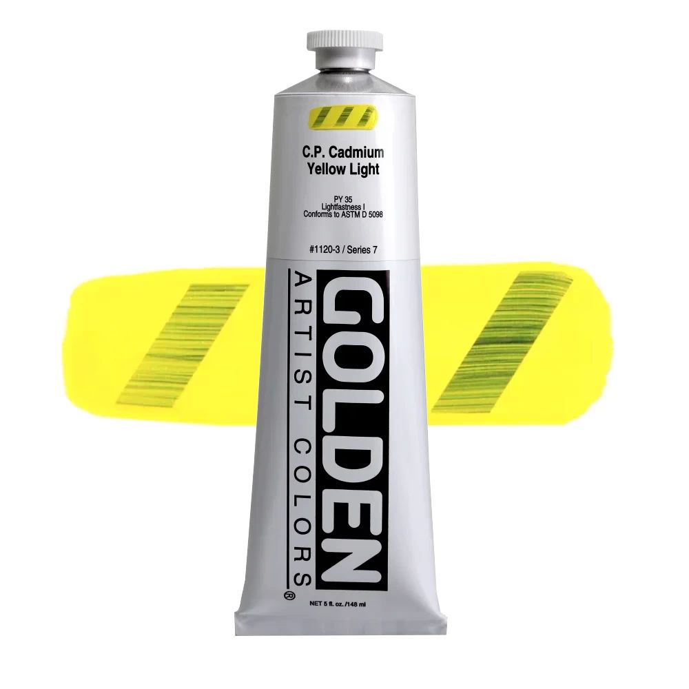 GOLDEN アクリリックヘビーボディ 148ml 1120 カドミウムイエローライト