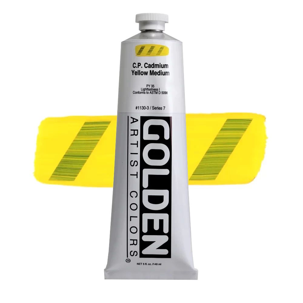 GOLDEN アクリリックヘビーボディ 148ml 1130 カドミウムイエローミディアム