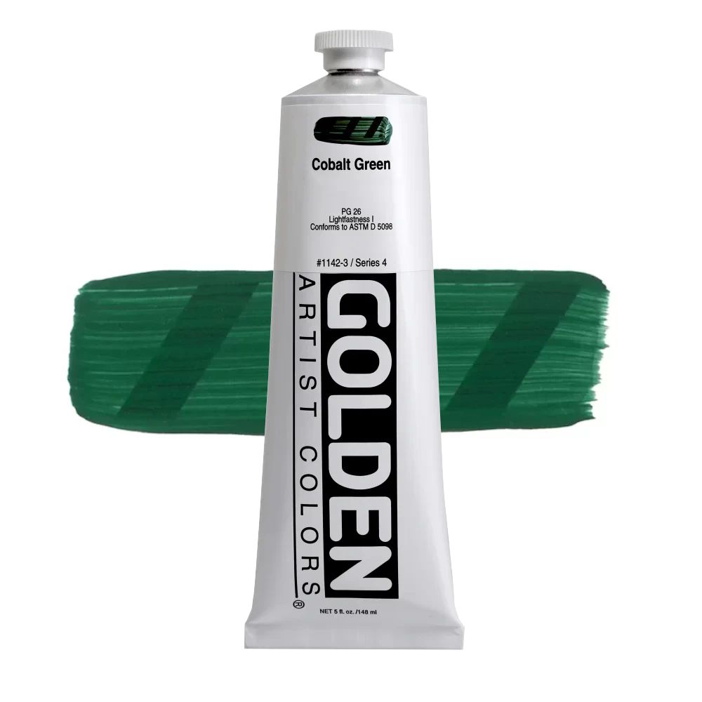 GOLDEN アクリリックヘビーボディ 148ml 1142 コバルトグリーン