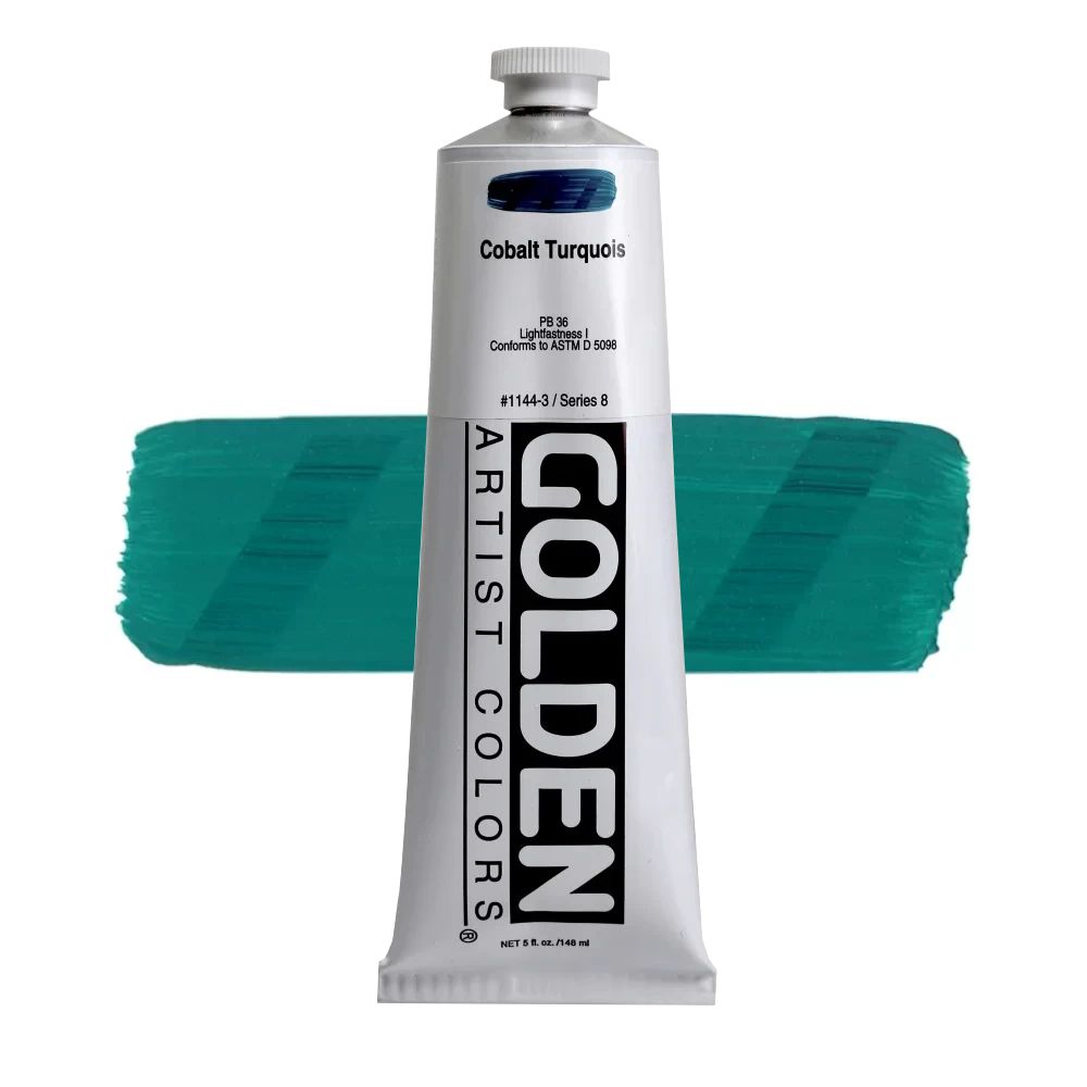 GOLDEN アクリリックヘビーボディ 148ml 1144 コバルトターコイズ