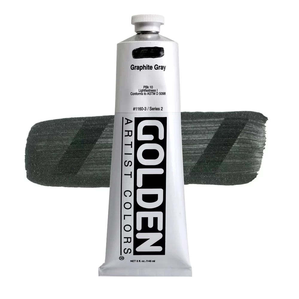 GOLDEN アクリリックヘビーボディ 148ml 1160 グラファイトグレイ