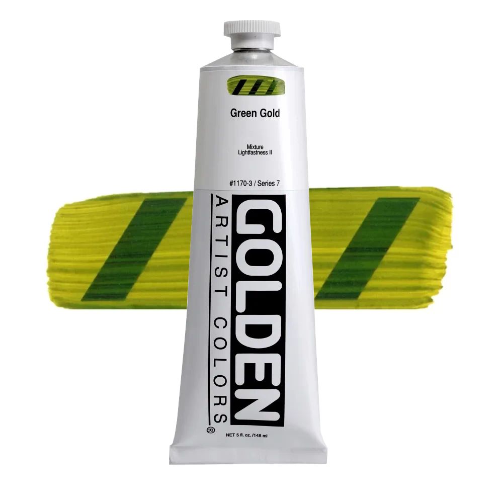 GOLDEN アクリリックヘビーボディ 148ml 1170 グリーンゴールド