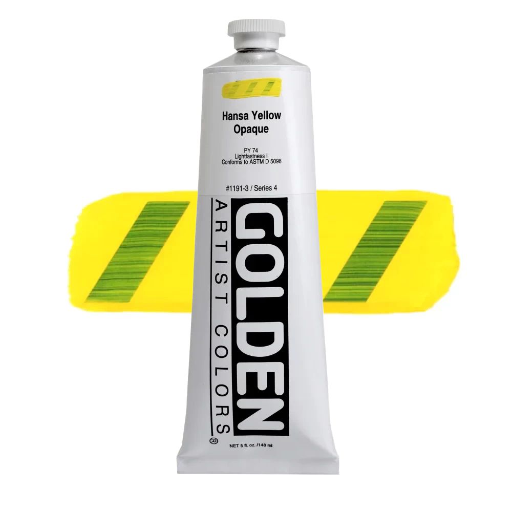 GOLDEN アクリリックヘビーボディ 148ml 1191 ハンザイエローオペーク