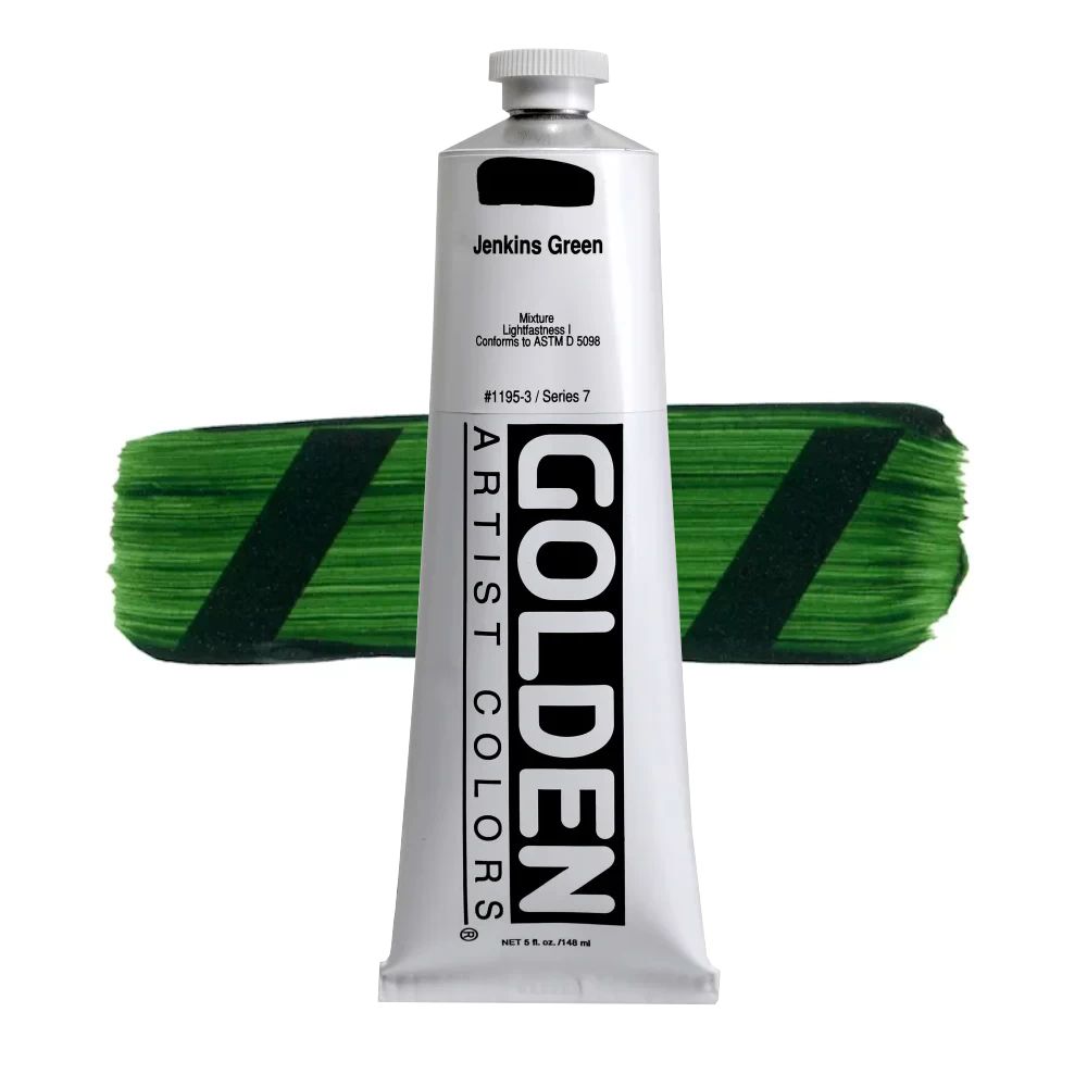GOLDEN アクリリックヘビーボディ 148ml 1195 ジェンキンスグリーン