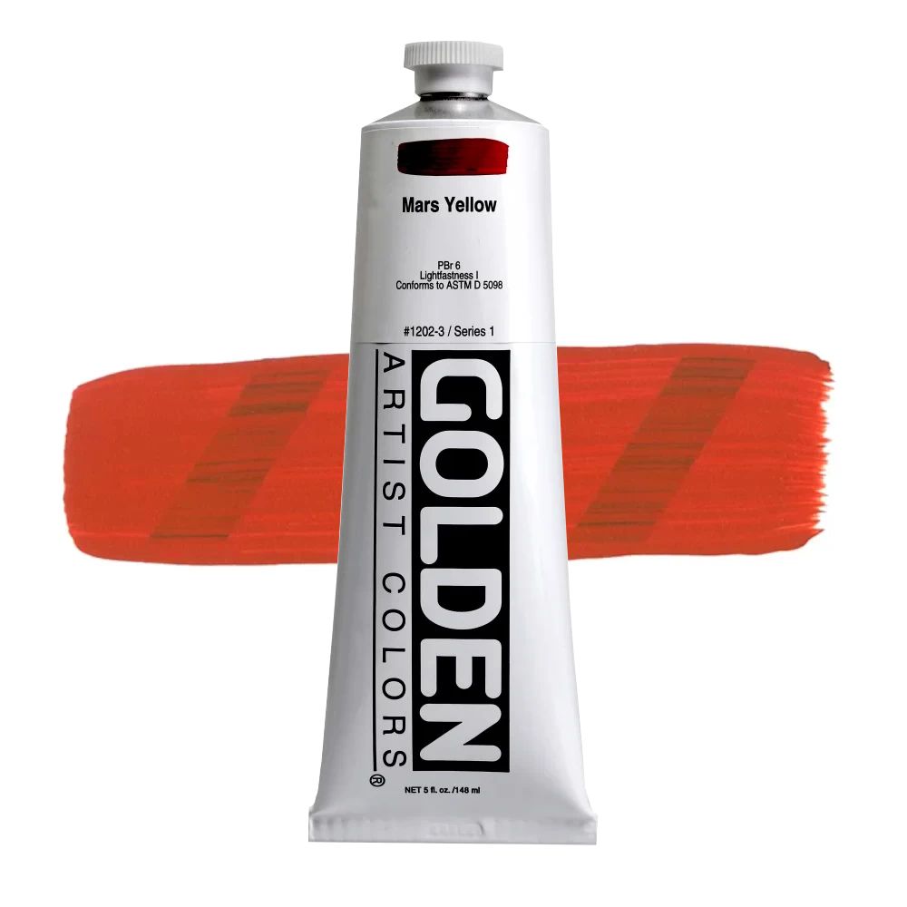 GOLDEN アクリリックヘビーボディ 148ml 1202 マースイエロー