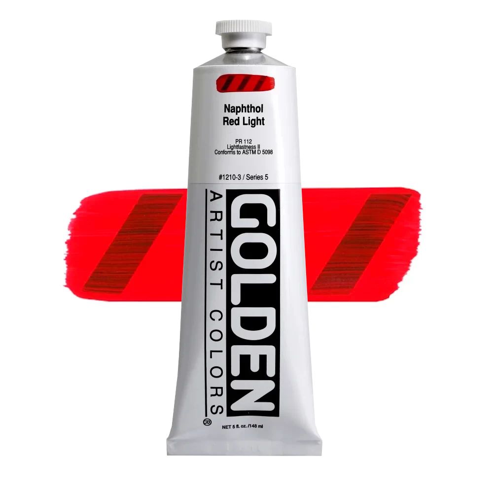 GOLDEN アクリリックヘビーボディ 148ml 1210 ナフトールレッドライト
