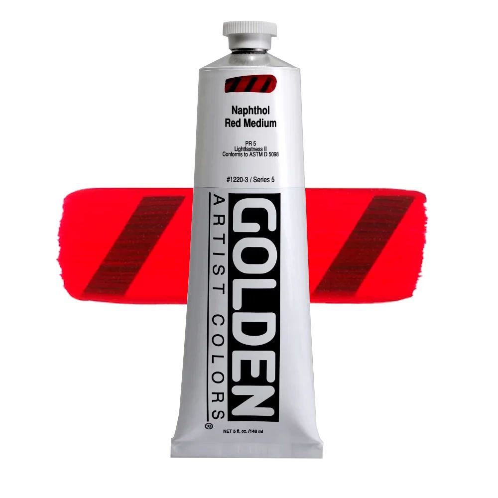 GOLDEN アクリリックヘビーボディ 148ml 1220 ナフトールレッドミディアム