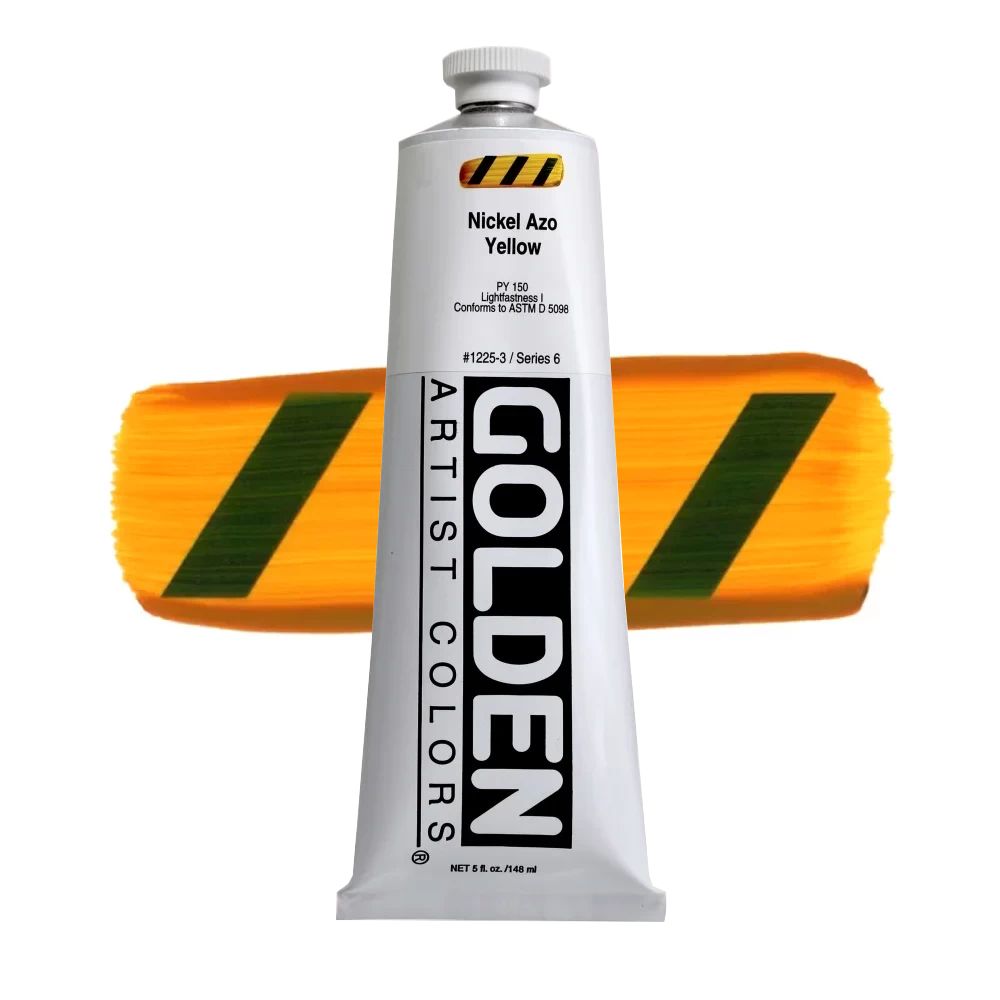 GOLDEN アクリリックヘビーボディ 148ml 1225 ニッケルアゾイエロー