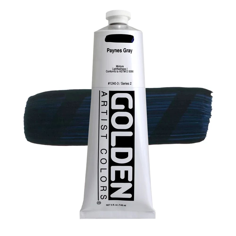 GOLDEN アクリリックヘビーボディ 148ml 1240 ペインズグレイ