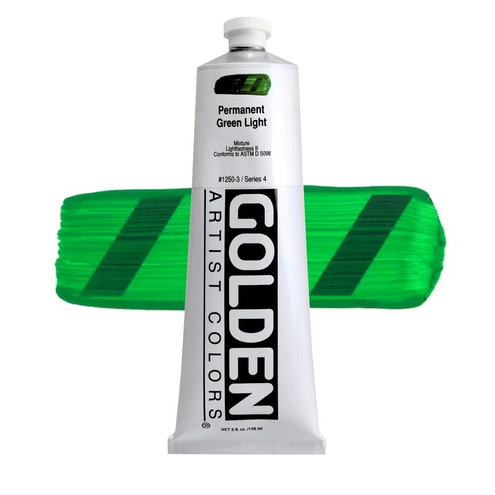 GOLDEN アクリリックヘビーボディ 148ml 1250 パーマネントグリーンライト
