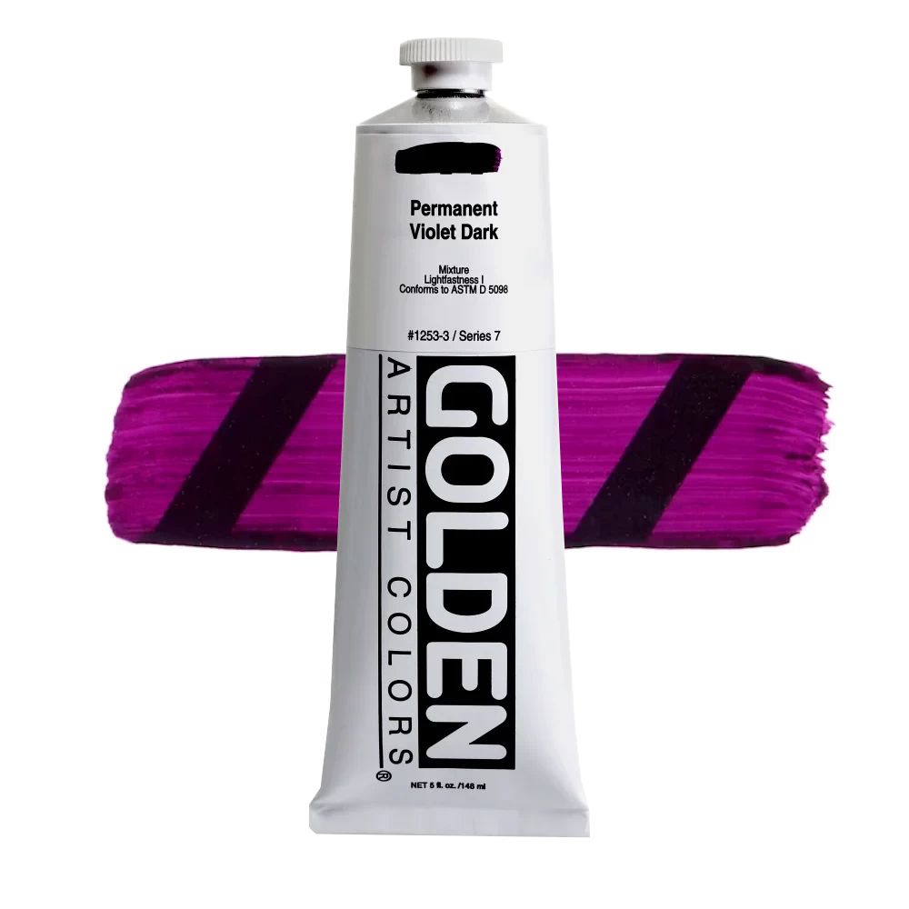 GOLDEN アクリリックヘビーボディ 148ml 1253 パーマネントバイオレットダーク