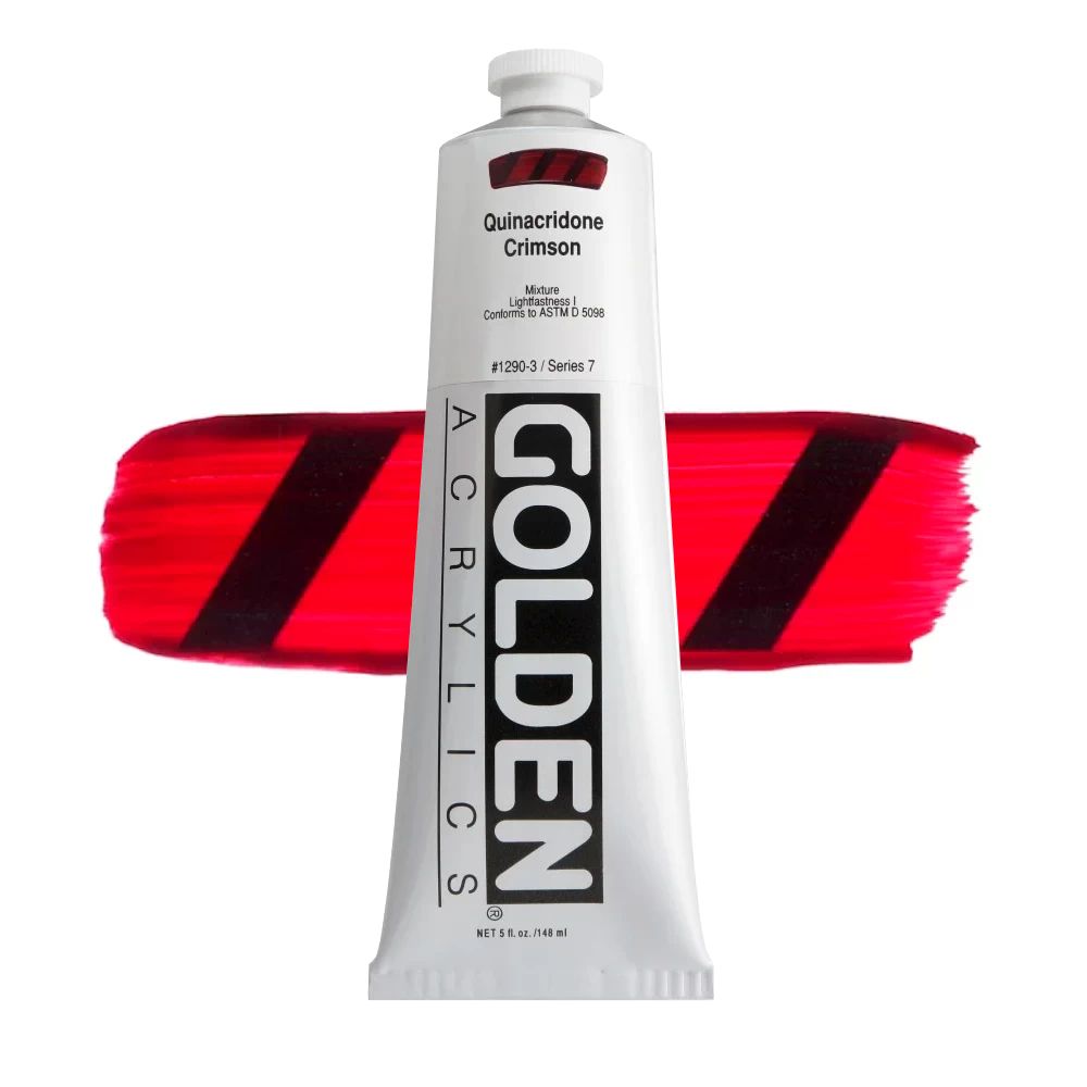 GOLDEN アクリリックヘビーボディ 148ml 1290 キナクリドンクリムソン