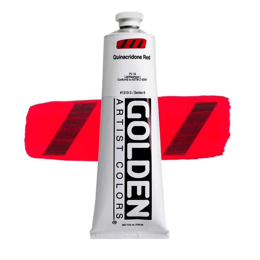 GOLDEN アクリリックヘビーボディ 148ml 1310 キナクリドンレッド