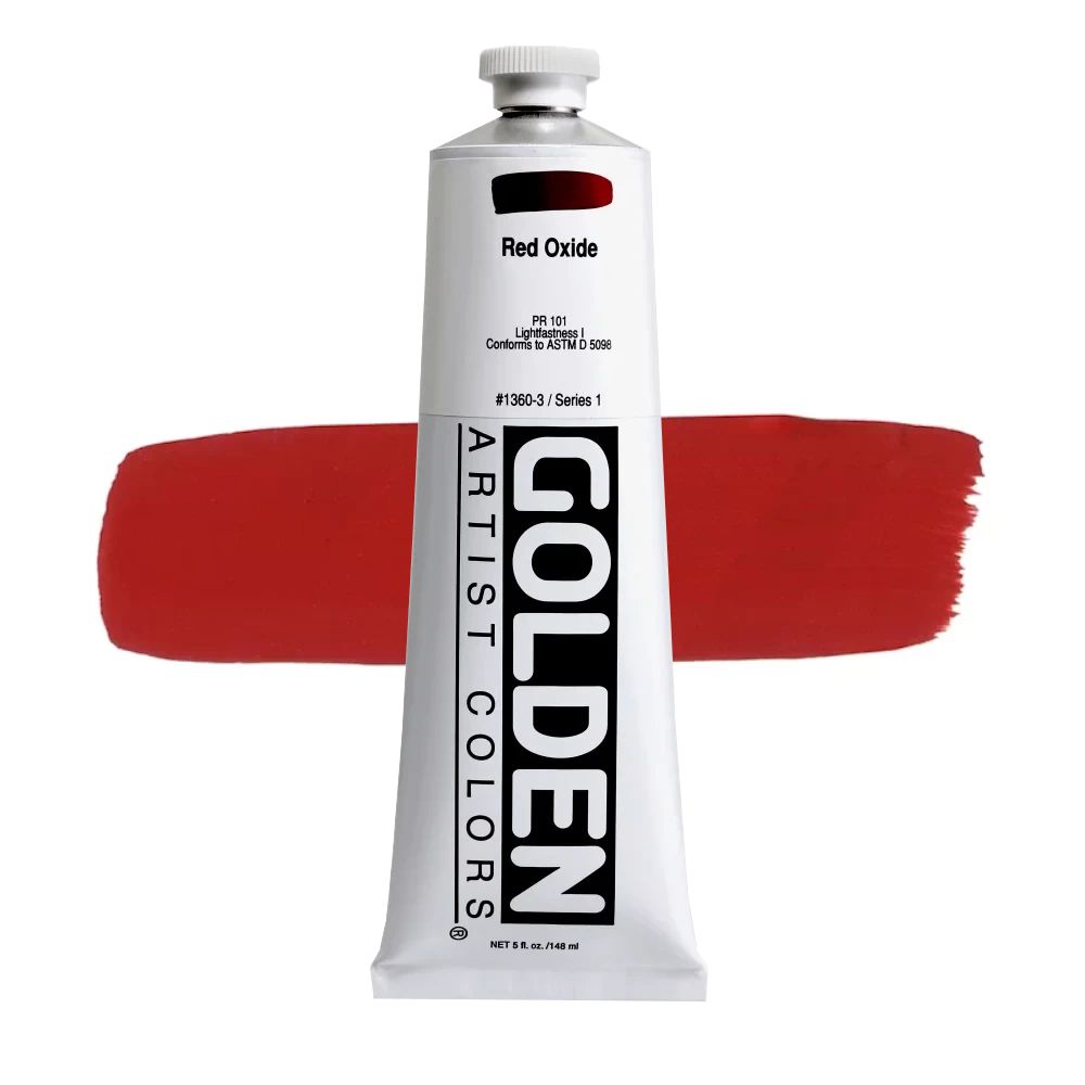 GOLDEN アクリリックヘビーボディ 148ml 1360 レッドオキサイド
