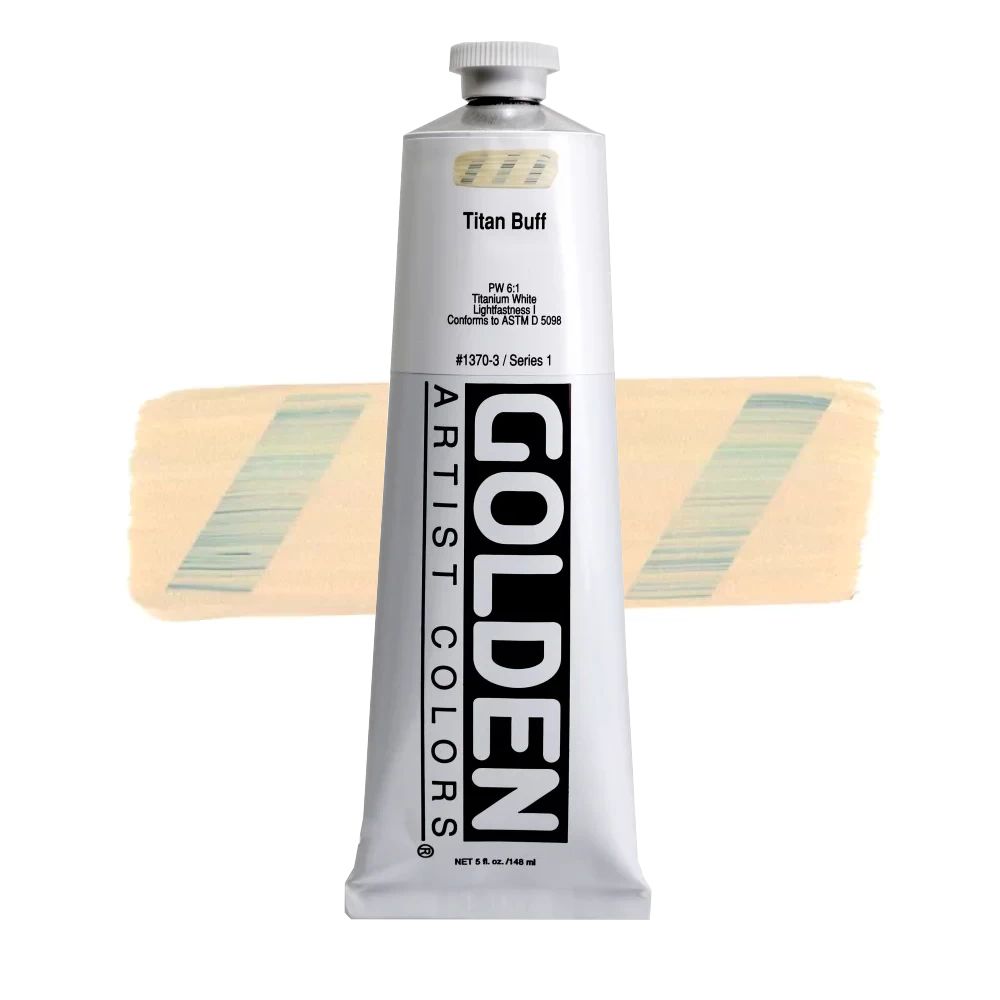 GOLDEN アクリリックヘビーボディ 148ml 1370 チタンバフ