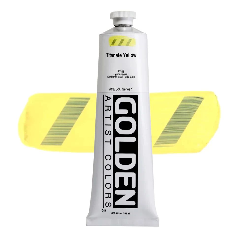 GOLDEN アクリリックヘビーボディ 148ml 1375 チタネイトイエロー