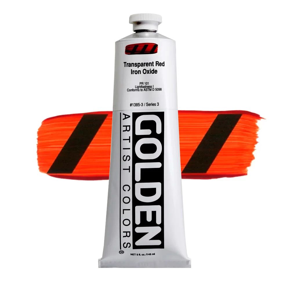 GOLDEN アクリリックヘビーボディ 148ml 1385 TPレッドアイアンオキサイド