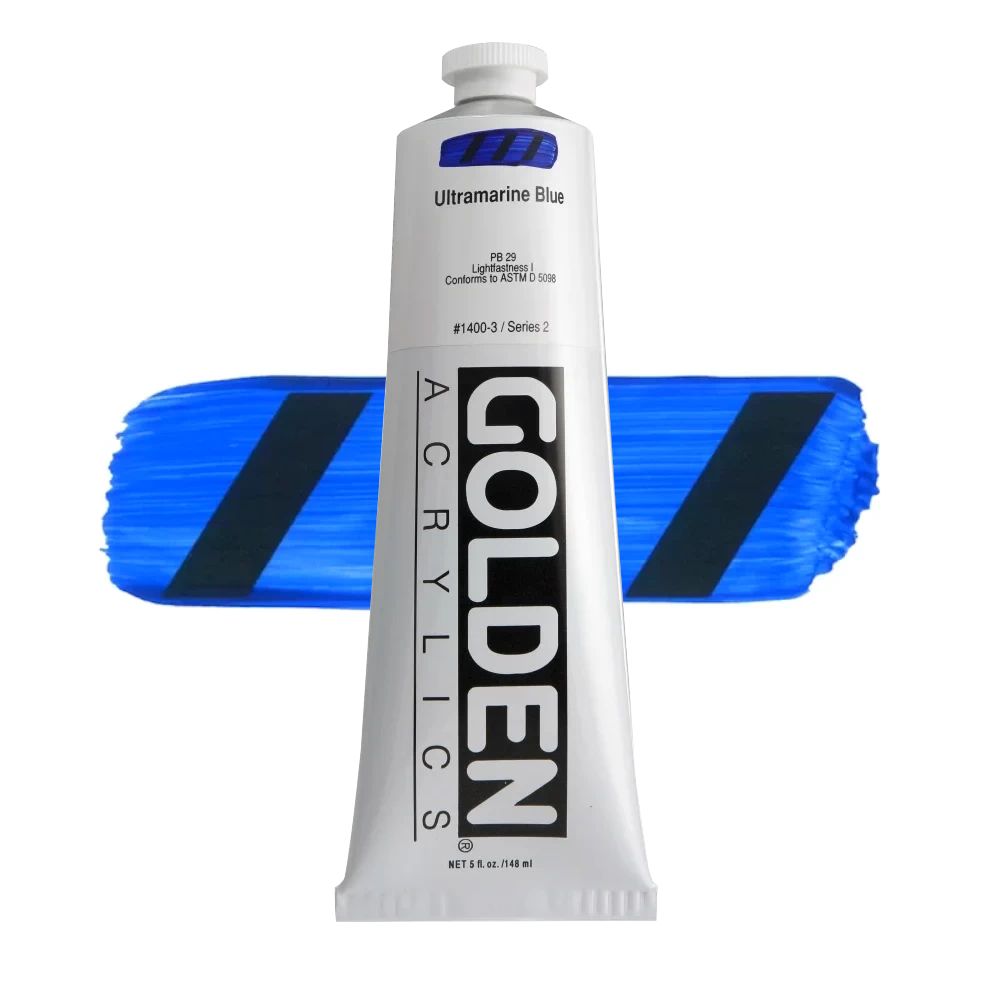 GOLDEN アクリリックヘビーボディ 148ml 1400 ウルトラマリンブルー