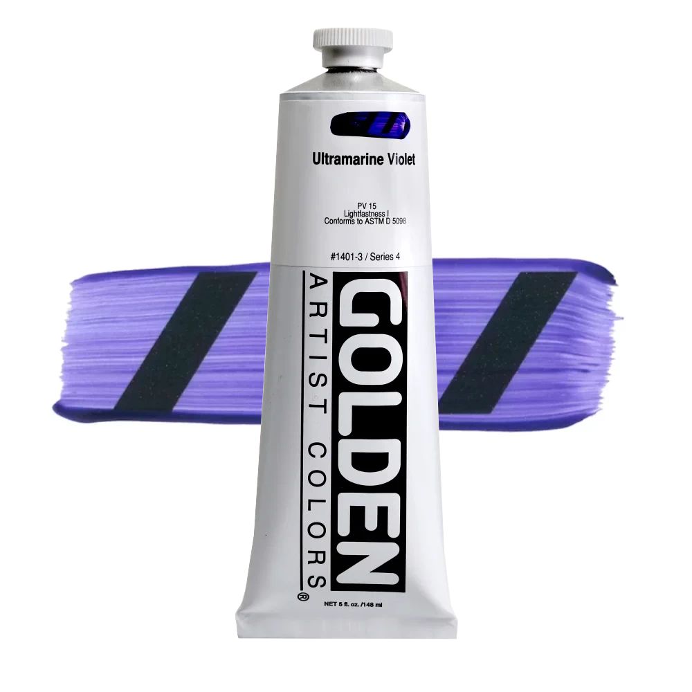 GOLDEN アクリリックヘビーボディ 148ml 1401 ウルトラマリンバイオレット