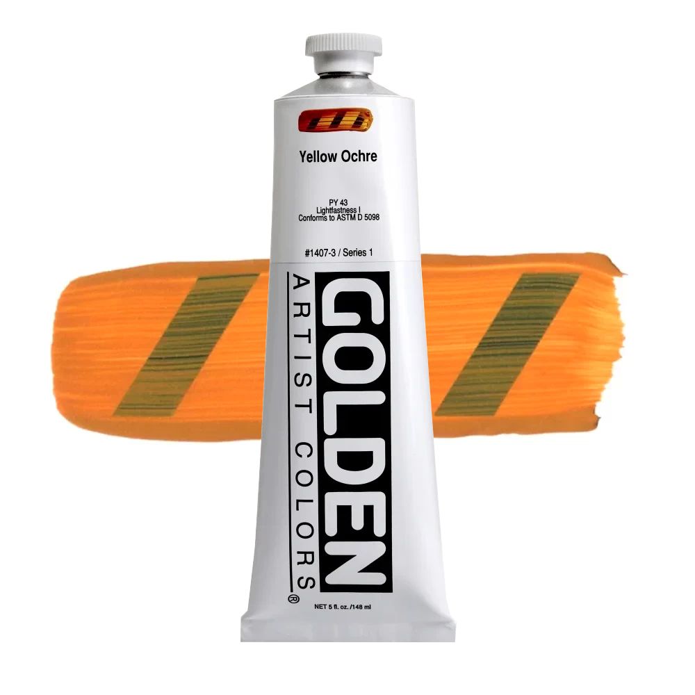 GOLDEN アクリリックヘビーボディ 148ml 1407 イエローオーカー
