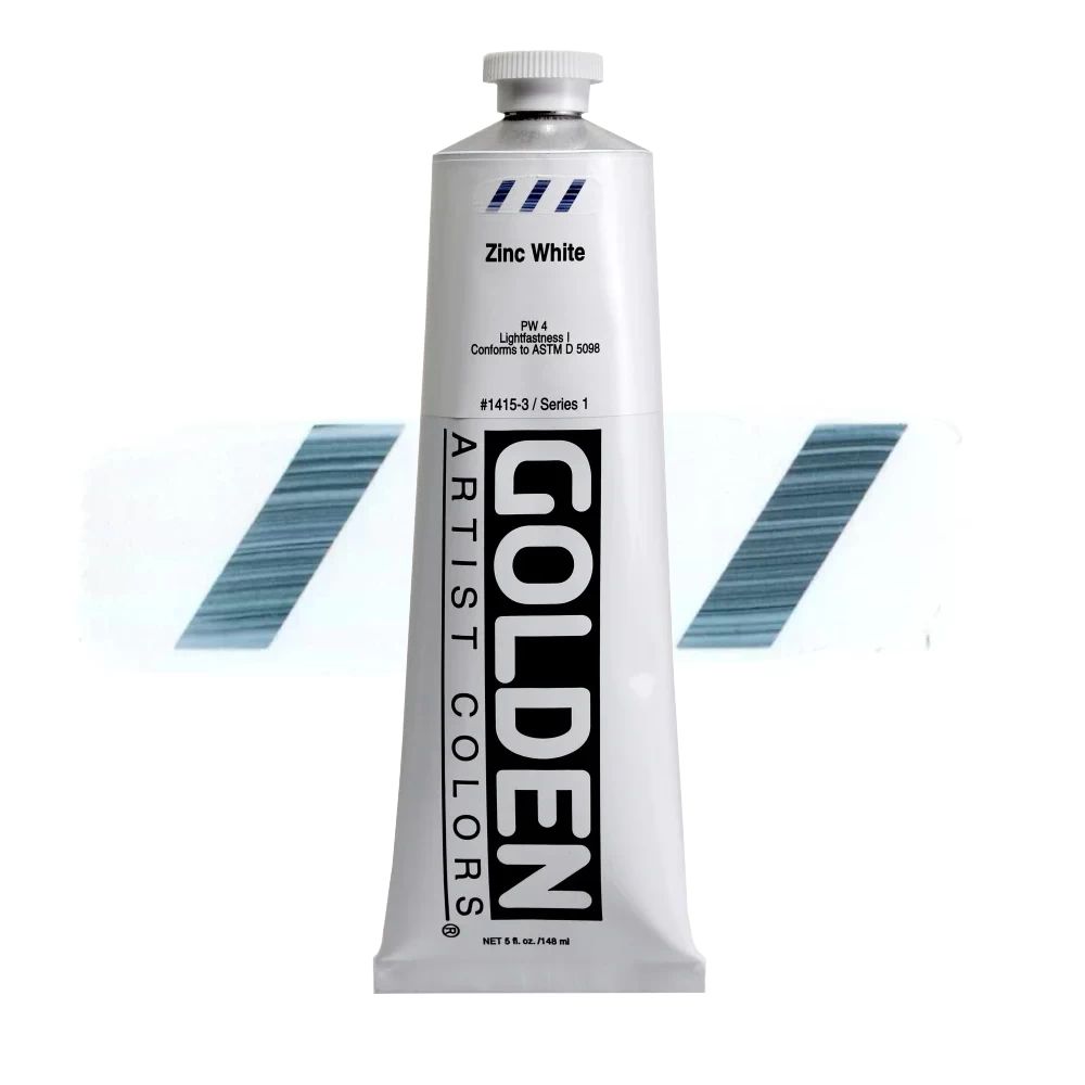GOLDEN アクリリックヘビーボディ 148ml 1415 ジンクホワイト