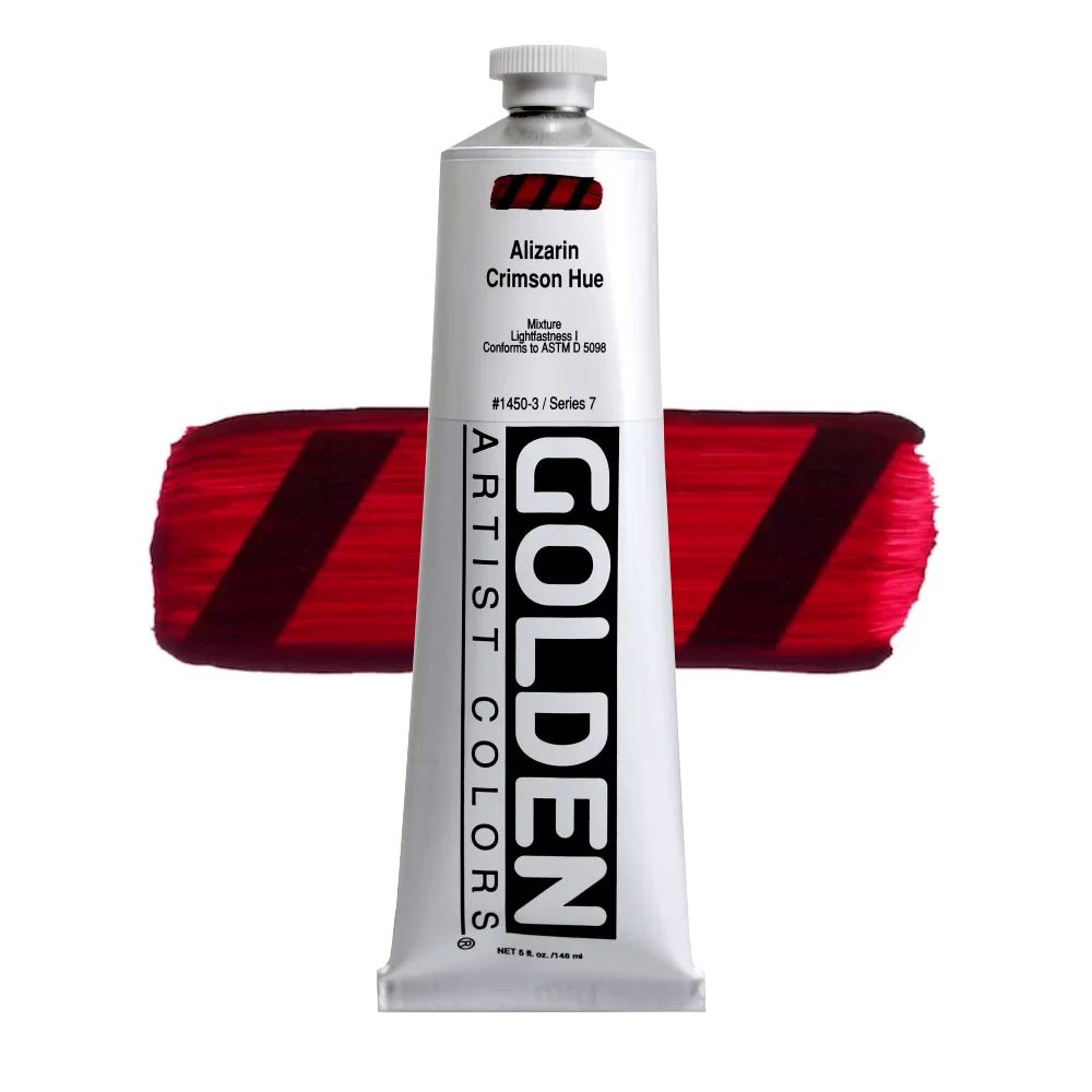 GOLDEN アクリリックヘビーボディ 148ml 1450 アリザリンクリムソンヒュー