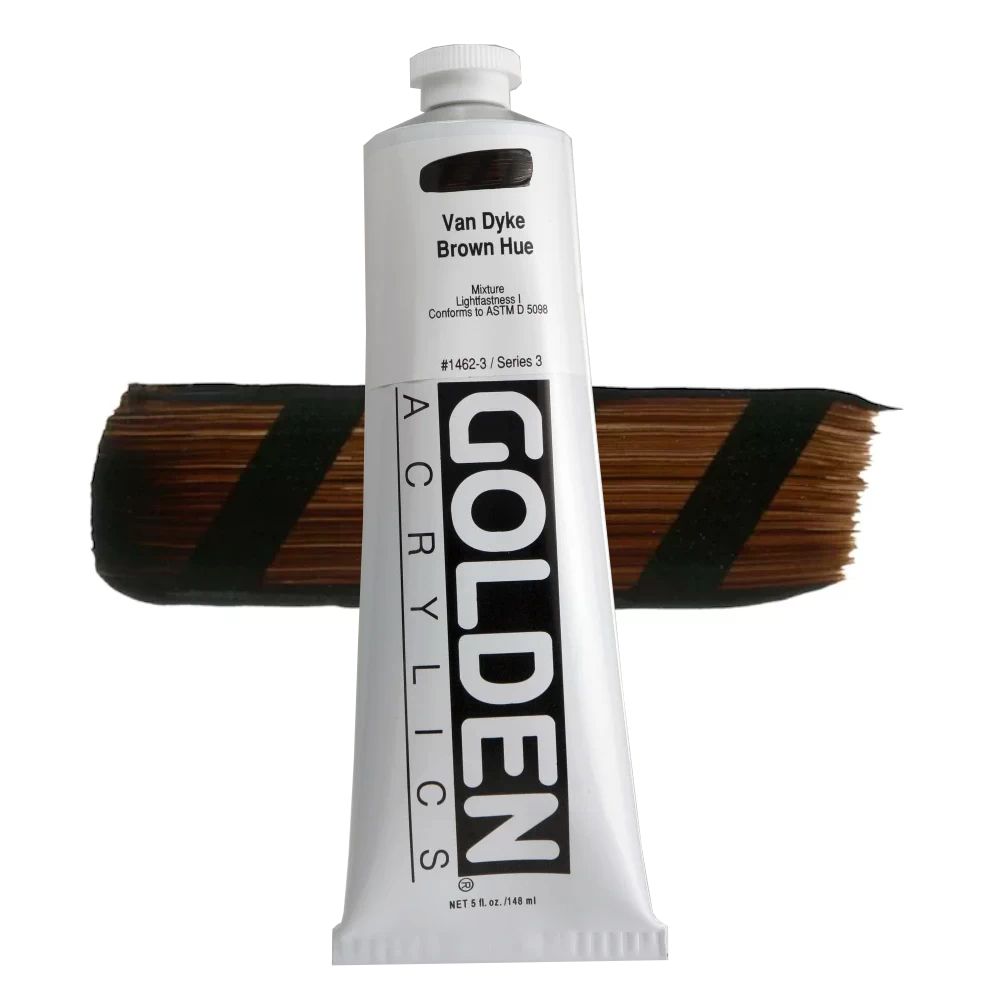 GOLDEN アクリリックヘビーボディ 148ml 1462 バンダイキブラウンヒュー