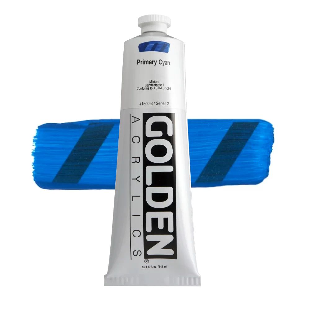 GOLDEN アクリリックヘビーボディ 148ml 1500 プライマリーシアン
