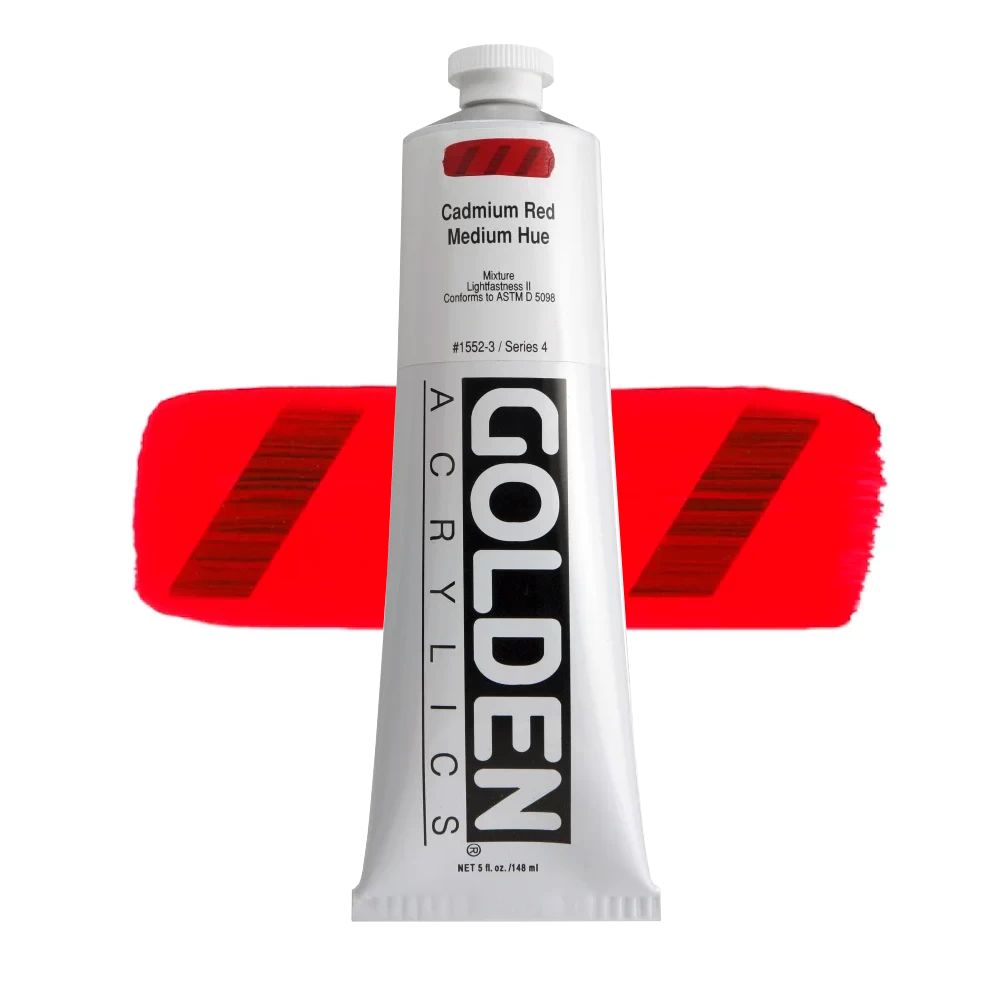 GOLDEN アクリリックヘビーボディ 148ml 1552 カドミウムレッドミディアムヒュー