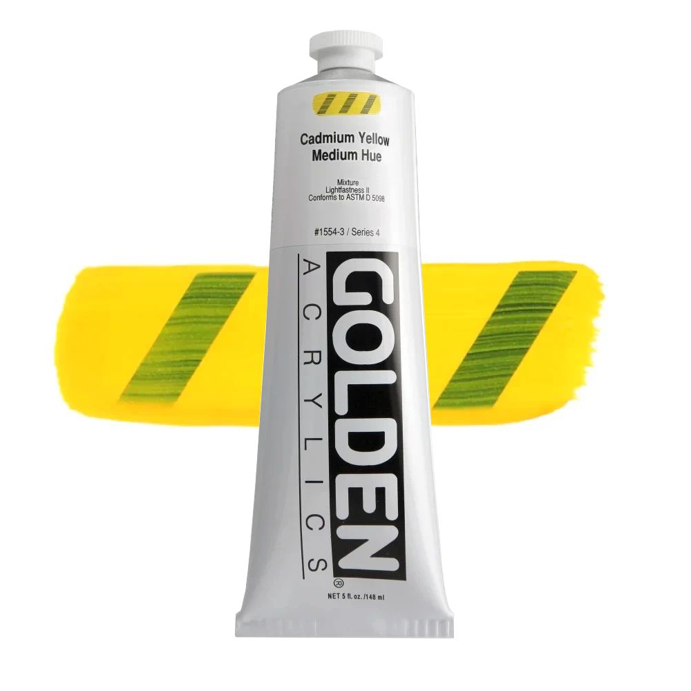 GOLDEN アクリリックヘビーボディ 148ml 1554 カドミウムイエローミディアムヒュー